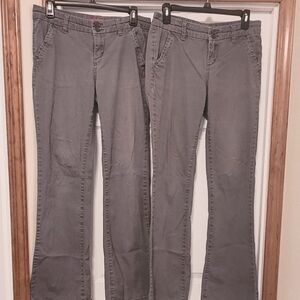 Unionbay Women's Gray Pants 2 Pair